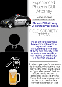 Infographic Phoenix Field Sobriety Test Attorney